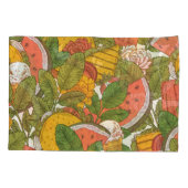 Zomer Voedsel Illustratiepatroon Kussensloop (Achterkant)