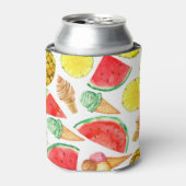 Zomer Voedsel: Watermeloen IJs-crème Blikjeskoeler (Blikje Voorkant)