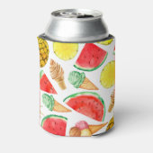 Zomer Voedsel: Watermeloen IJs-crème Blikjeskoeler (Blikje Achterkant)