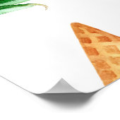 Zomer Voedsel: Watermeloen IJs-crème Poster (Hoek)