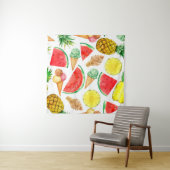 Zomer Voedsel: Watermeloen IJs-crème Wandkleed (In Situ (horizontaal))