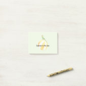 Zomer Vogel in de Zon Gele Strandbal Post-it® Notes (Op bureau)