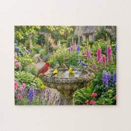 Zomer Vogeldrinkbak Tuin Legpuzzel