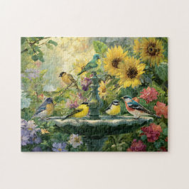 Zomer Vogeldrinkbak Tuin Legpuzzel