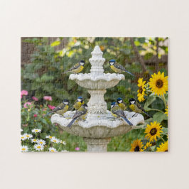 Zomer Vogeldrinkbak Tuin Legpuzzel