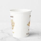 Zomer Volg je dromen Schelp Romantisch Cute Pape Papieren Bekers (Rechts)