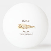 Zomer Volg je dromen Schelp Romantisch Schattig  Pingpongbal (Voorkant)