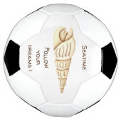 Zomer Volg je dromen Shell Romantisch Schattig Voetbal (Gedraaid)