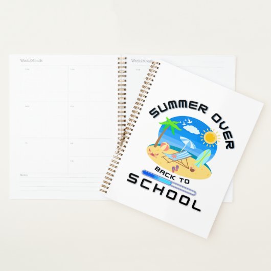 Zomer voorbij: terug naar school planner (Display)