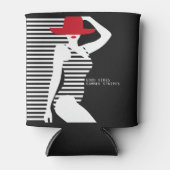Zomer Vrouw aangepaste monogram koelbox Blikjeskoeler (Voorkant)