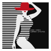 Zomer Vrouw poster (Voorkant)