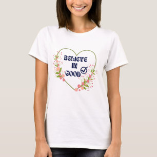 Zomer Vrouwen Bloemen Hart Quote B grote kleding T-shirt