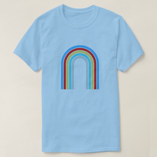 Zomer Vrouwen Boho Regenboog T-shirt (Design voorkant)