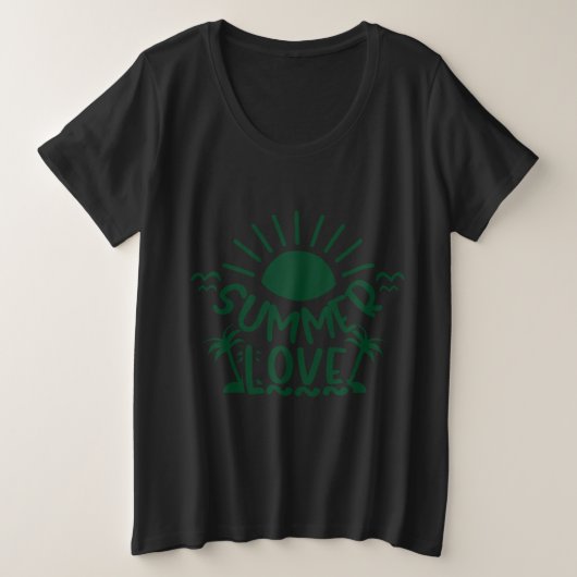 Zomer Vrouwen Plus Size Grote Maat T-shirt (Design voorkant)