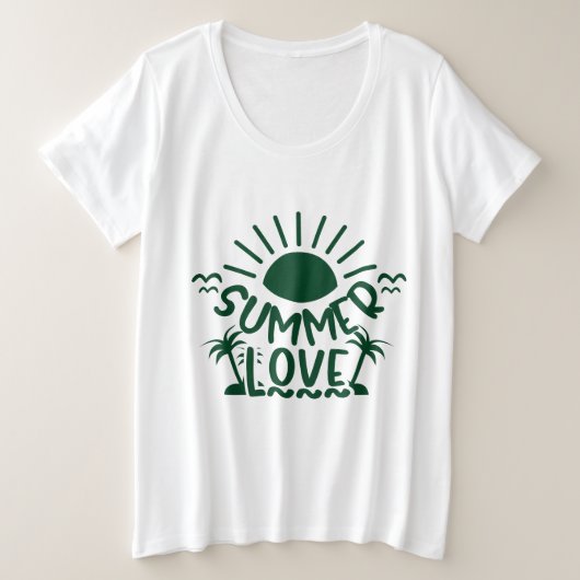 Zomer Vrouwen Plus Size Grote Maat T-shirt (Design voorkant)