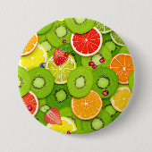 Zomer Vruchten 2 Ronde Button 7,6 Cm (Voorkant)