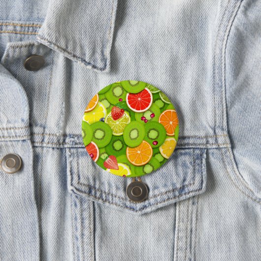 Zomer Vruchten 2 Ronde Button 7,6 Cm (In situ)