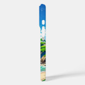 Zomer vuurtoren bij het Zee Case-Mate iPhone Case (Achterkant / Links)