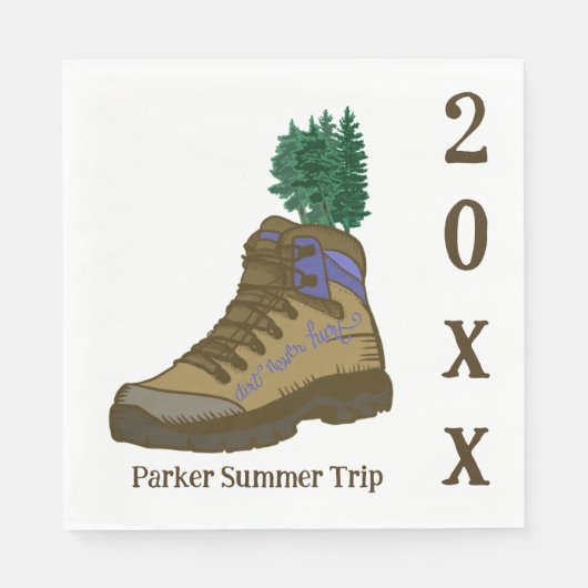Zomer wandelen aangepaste servetten (Voorkant)