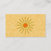 Zomer. Warm gele kleuren. Visitekaartje (Achterkant)