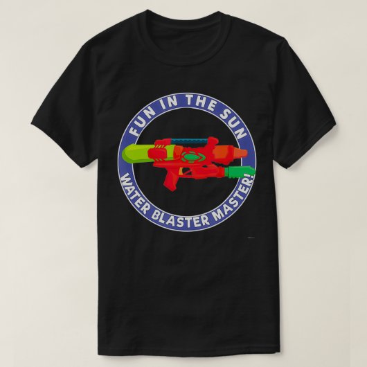 Zomer Water Blaster van ASJ T-shirt (Design voorkant)