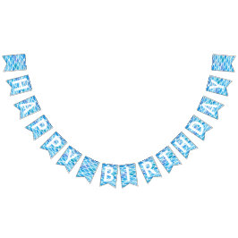 Zomer Water Waterverf Happy Birthday Vlaggetjes