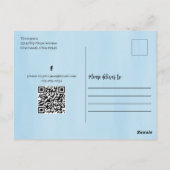 Zomer Watercolor Pool Party Aangepast Briefkaart (Achterkant)