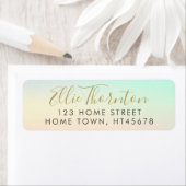 Zomer Watercolour Retouradres Etiket (Insitu)