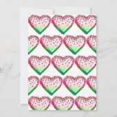 Zomer Watermeloen Ballon 1e Verjaardagsfeest Kaart (Achterkant)