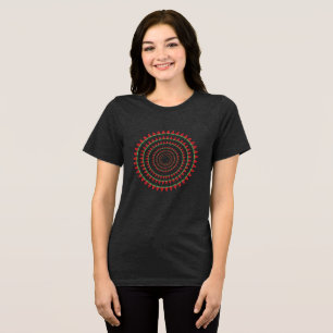 Zomer Watermeloen Dames Tri-Blend Shirt