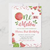 Zomer Watermeloen Een In Een Meloen Verjaardag Kaart (Voorkant)