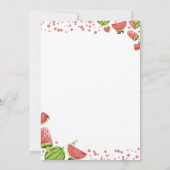 Zomer Watermeloen Een In Een Meloen Verjaardag Kaart (Achterkant)