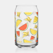 Zomer Watermeloen en citroenen Blikvorm Glas (Achterkant)