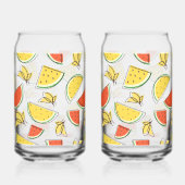Zomer Watermeloen en citroenen Blikvorm Glas (Links)