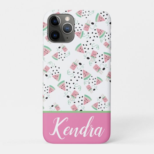 Zomer Watermeloen en Ijs Pop Waterverf Case-Mate iPhone Case (Achterkant)