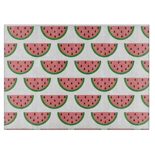 Zomer Watermeloen Fruit Slice Patroon Snijplank (Voorkant)