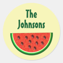 Zomer Watermeloen Gele Sticker Envelop Afdichtinge