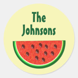 Zomer Watermeloen Gele Sticker Envelope Verzegelin