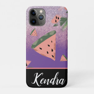 Zomer Watermeloen Illustratie Patroon Glans Case-Mate iPhone Case