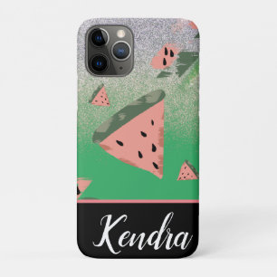 Zomer Watermeloen Illustratie Patroon Glans Case-Mate iPhone Case