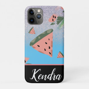 Zomer Watermeloen Illustratie Patroon Glans Case-Mate iPhone Case