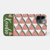 Zomer Watermeloen Illustratie Patroon Monogram Case-Mate iPhone Case (Achterkant (horizontaal))
