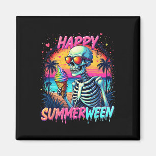 Zomer Watermeloen Jack-o-lantern Gelukkig Summerwe Magneet