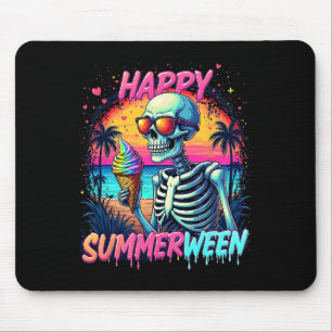 Zomer Watermeloen Jack-o-lantern Gelukkig Summerwe Muismat