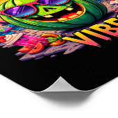Zomer Watermeloen Jack-o-lantern Zomer Vibes Poster (Hoek)
