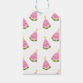 Zomer Watermeloen Kerst Xmas Tree Gift Label Cadeaulabel (Achterkant)