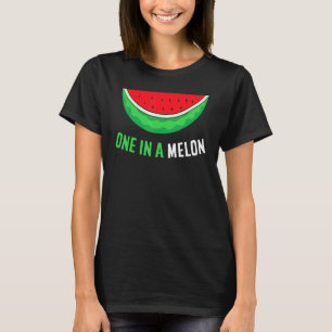 Zomer Watermeloen meloen één in een meloen T-shirt