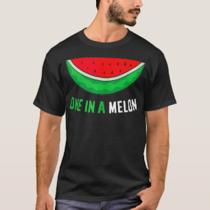 Zomer Watermeloen meloen één in een meloen T-shirt