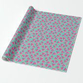 Zomer Watermeloen Patroon Cadeaupapier (Uitgerold)