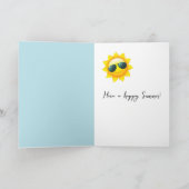 Zomer Watermeloen Popsicle Met Zonnebril Kaart (Binnen)